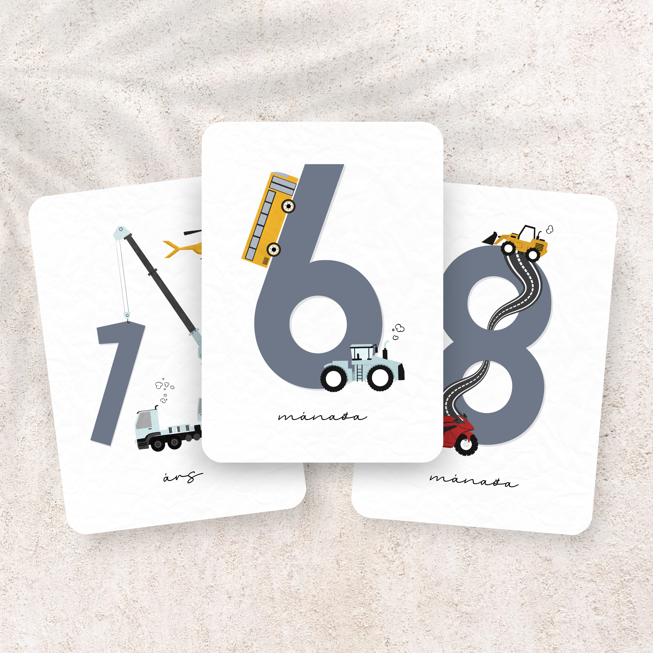 Mánaðarspjöld | Bílar/Farartæki