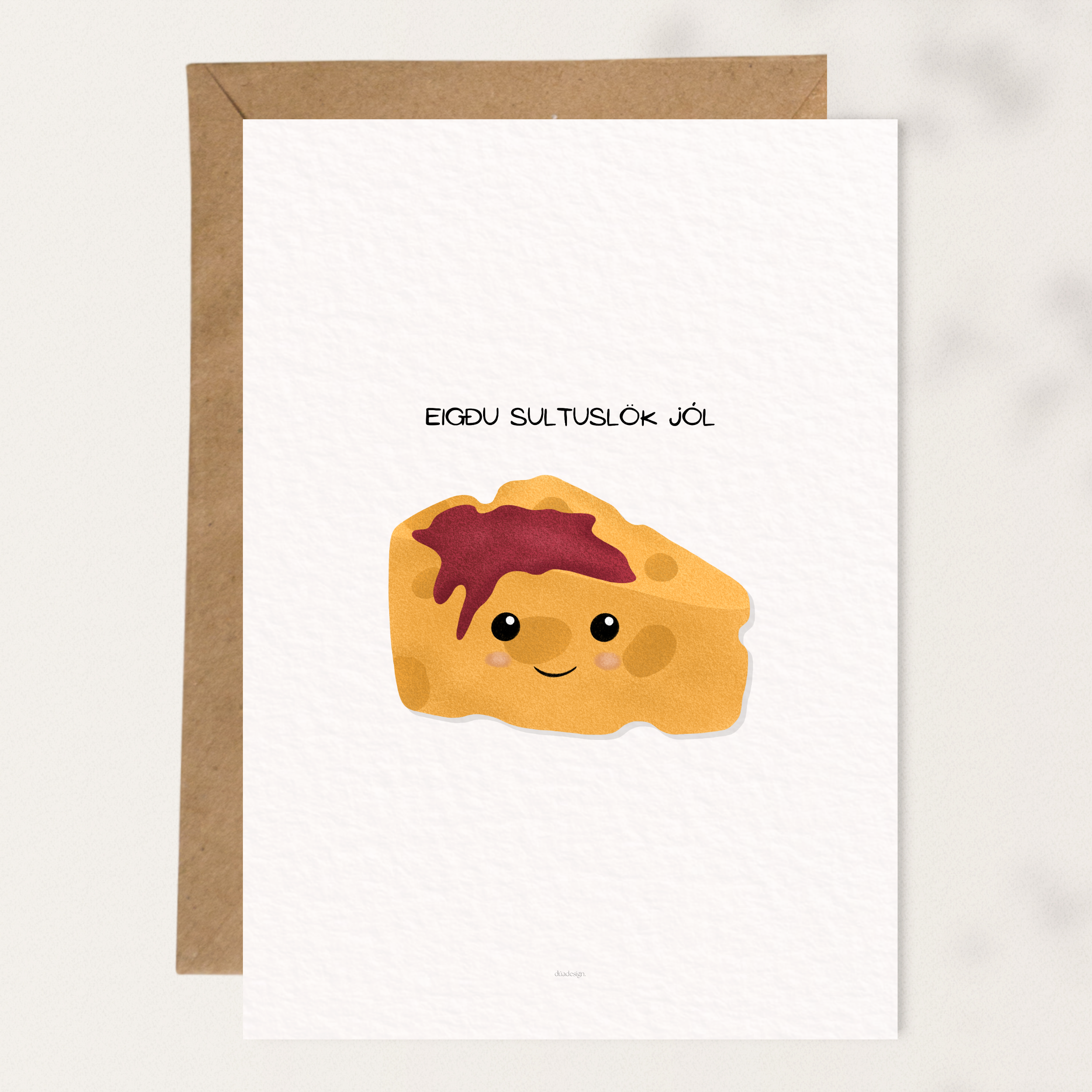 Eigðu Sultuslök Jól Kort & Merkimiðar