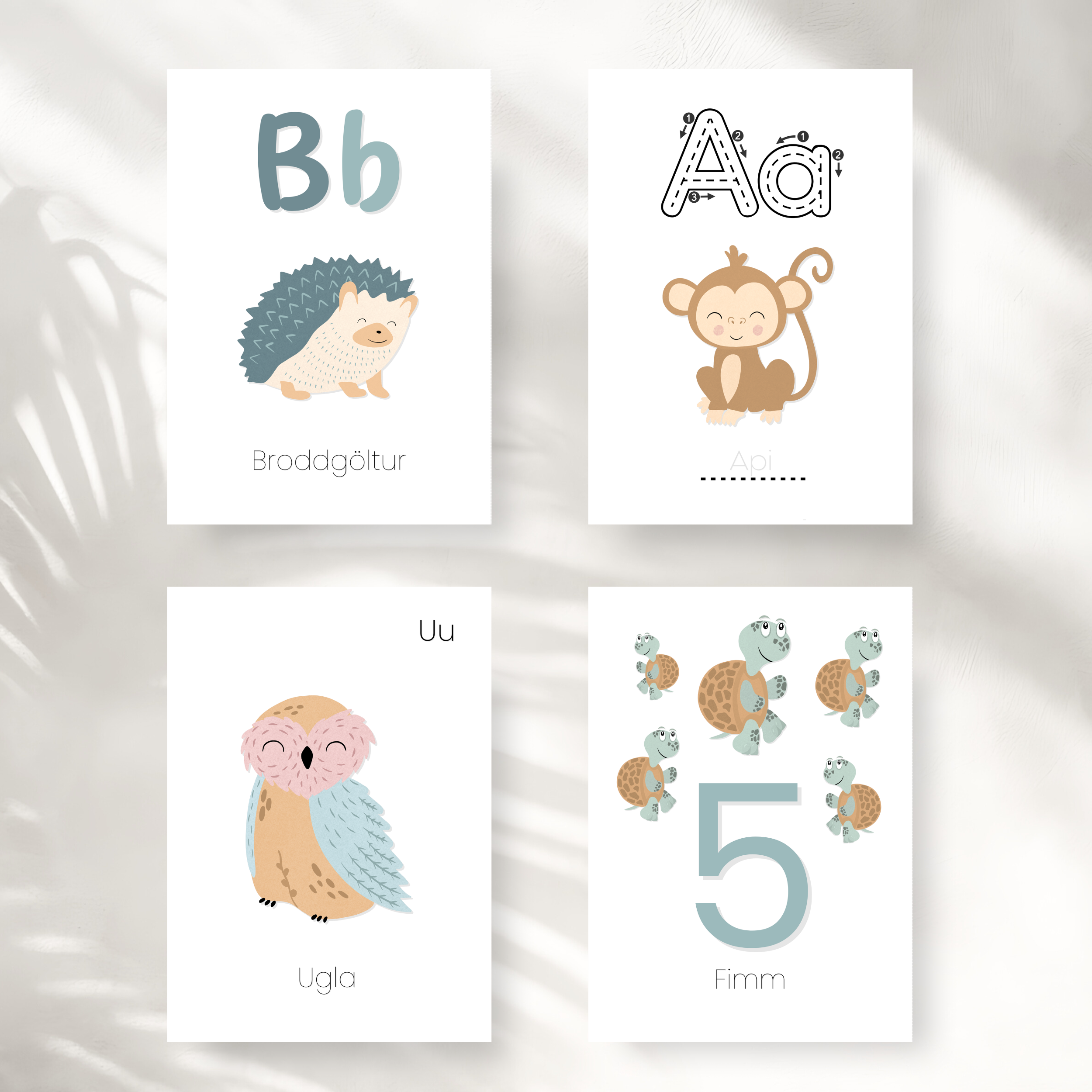 Alphabet and Numbers Cards